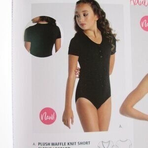 Leotard New Women's LA Dance Ballet Gymnastics Jazz Black DanzNMotion w Bra Pads